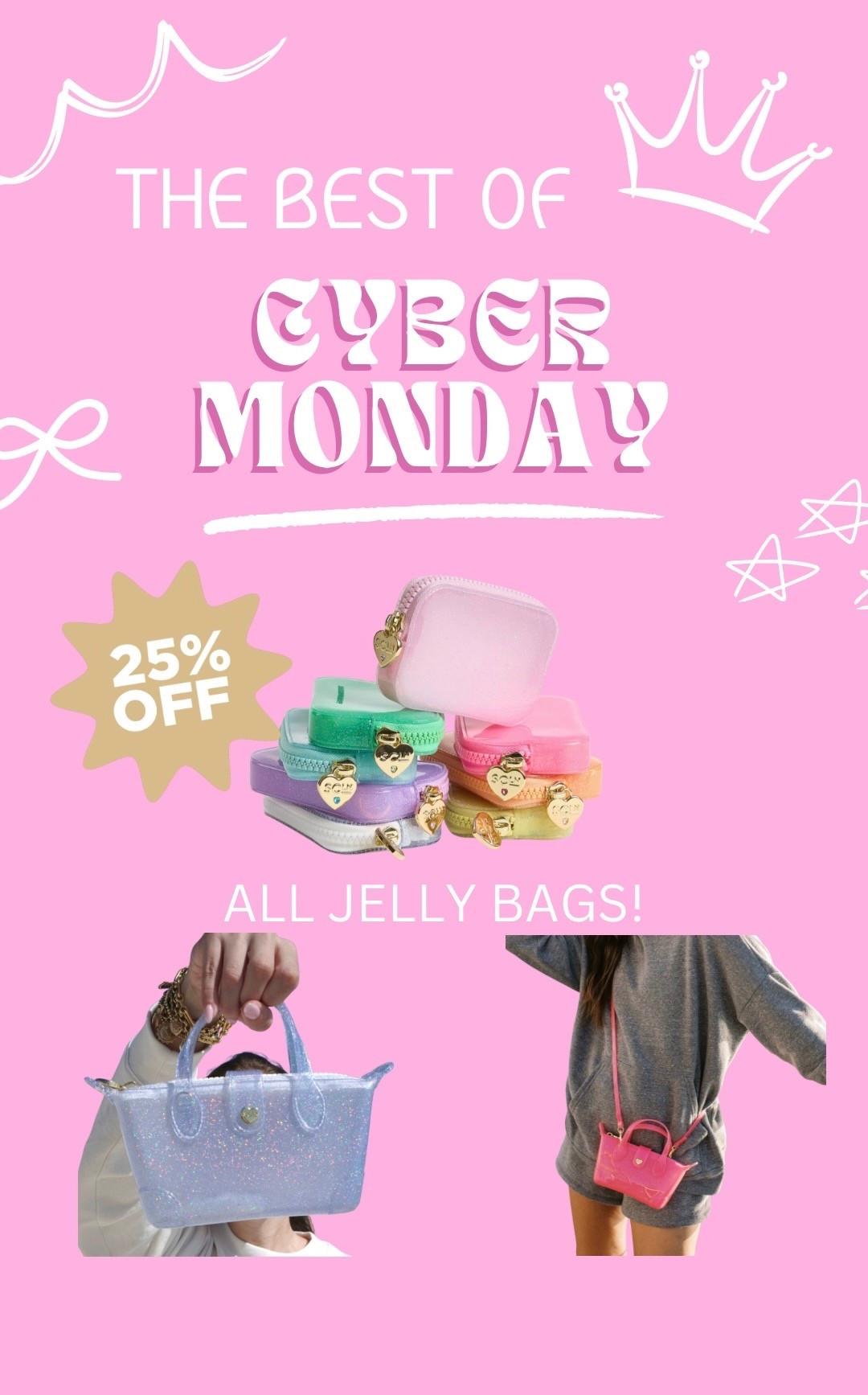 25% off all jelly bags at Stoney Clover! Love the new glitter ones! 😍 #stoneyclover #cybermonday #giftguide #musthave #topgifts

#LTKGiftGuide #LTKCyberWeek #LTKFindsUnder50