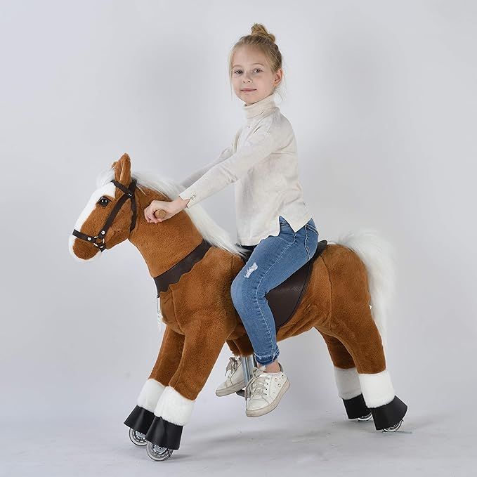 UFREE Horse Best Birthday Gift for Girls. Ride on Walking Horse Toy , Height 36 inch for Children... | Amazon (US)