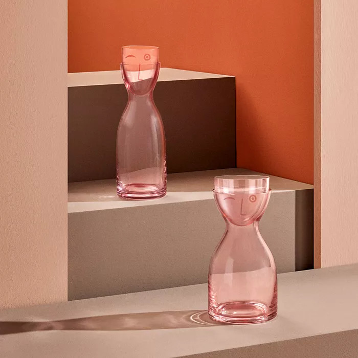 Mr. & Mrs. Large Bedside Water Set, Dusty Rose | Bloomingdale's (US)
