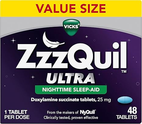 ZzzQuil ULTRA, Sleep Aid, Doxylamine Succinate 25mg, Sleep Aids for Adults, Nighttime Sleep Aid, ... | Amazon (US)