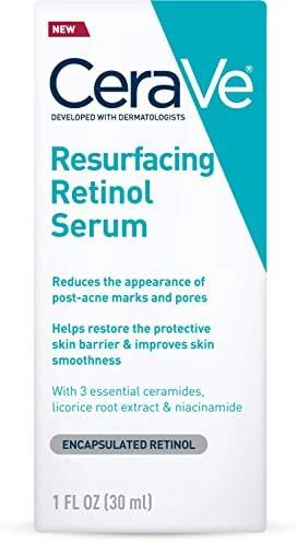 CeraVe Retinol Serum for Post-Acne Marks and Skin Texture | Pore Refining, Resurfacing, Brighteni... | Amazon (US)