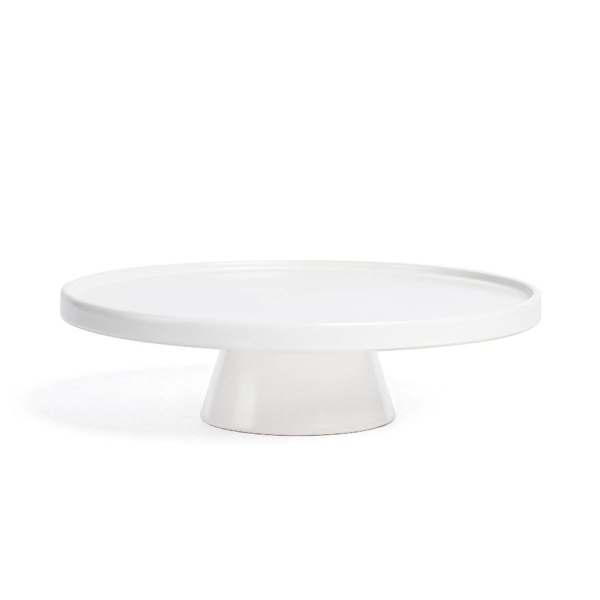 over&back Stoneware Round Cake Stand Semi-Matte | Target