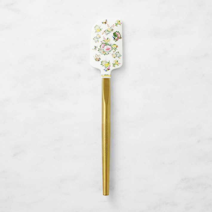 Williams Sonoma Famille Rose Spatulas with Gold Handle | Williams-Sonoma