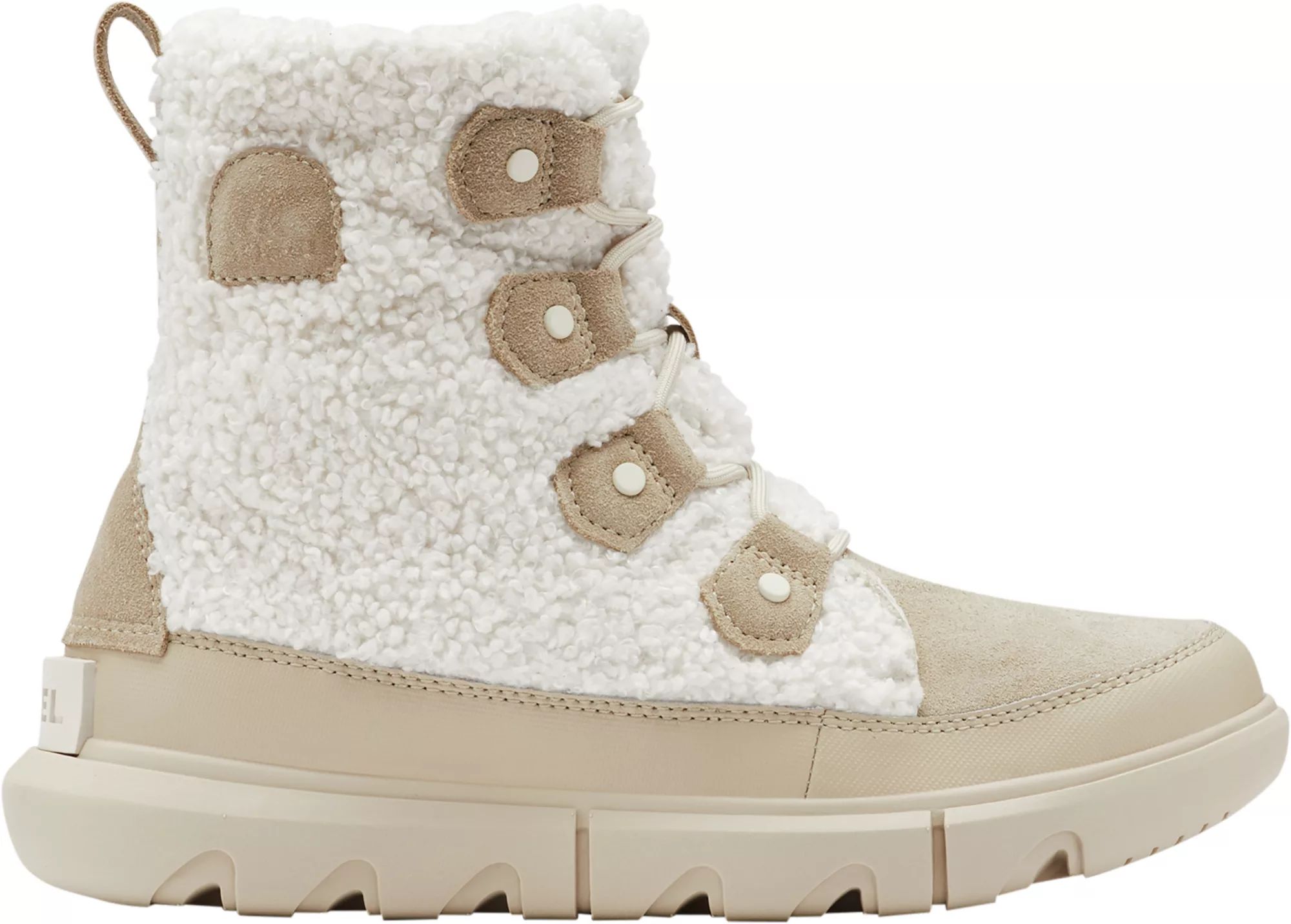 SOREL Women's Explorer II Joan Cozy 100g Boots, Size 7.5, Fossil/Sea Salt | Dick's Sporting Goods