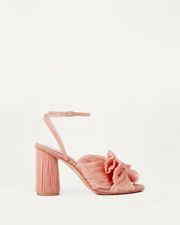 Camellia Bow Heel with Ankle Strap Pearl | Loeffler Randall