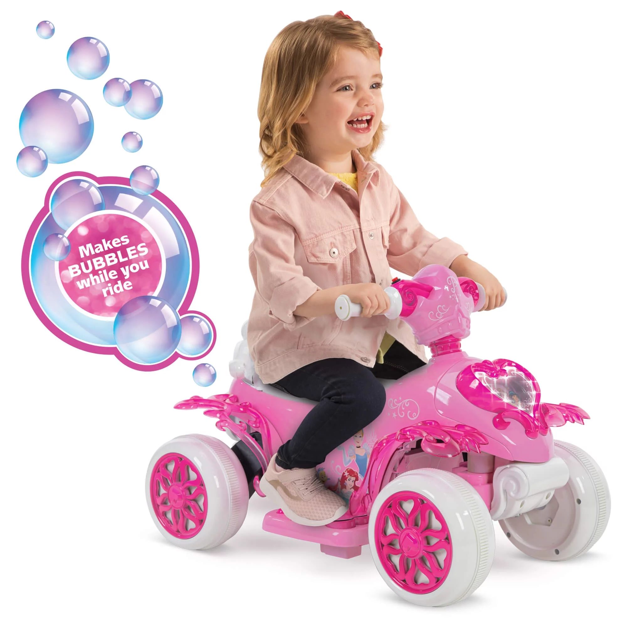 Disney Princess Electric Ride-On Quad Toy by Huffy - Walmart.com | Walmart (US)