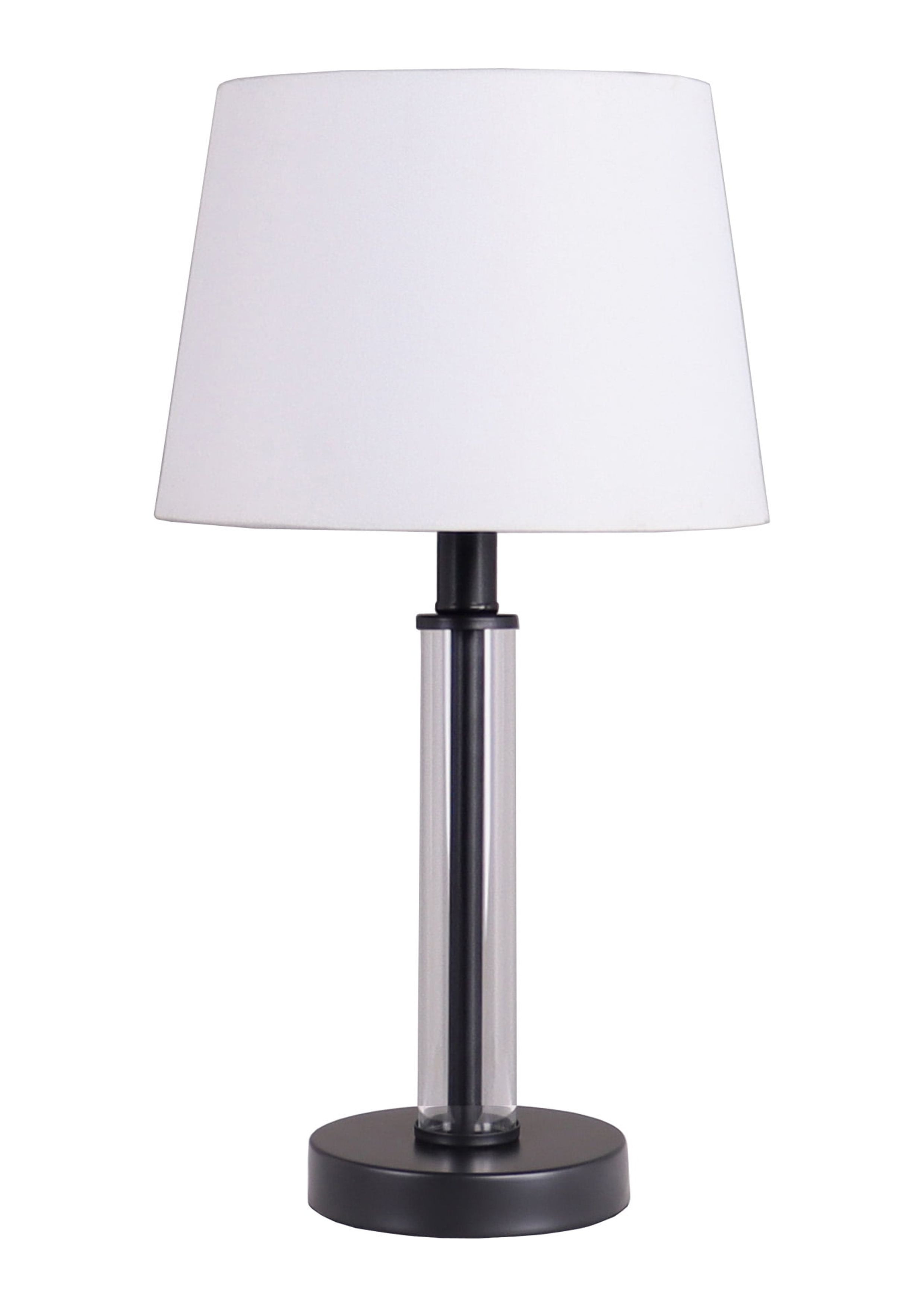 Better Homes and Gardens 14' Black Metal Finish Clear Glass Column Accent Lamp Base, Modern, Adul... | Walmart (US)