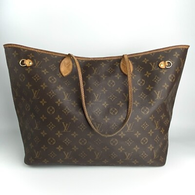Louis Vuitton Neverfull GM LV Monogram Tote Handbag Shoulder Bag Leather H238  | eBay | eBay UK