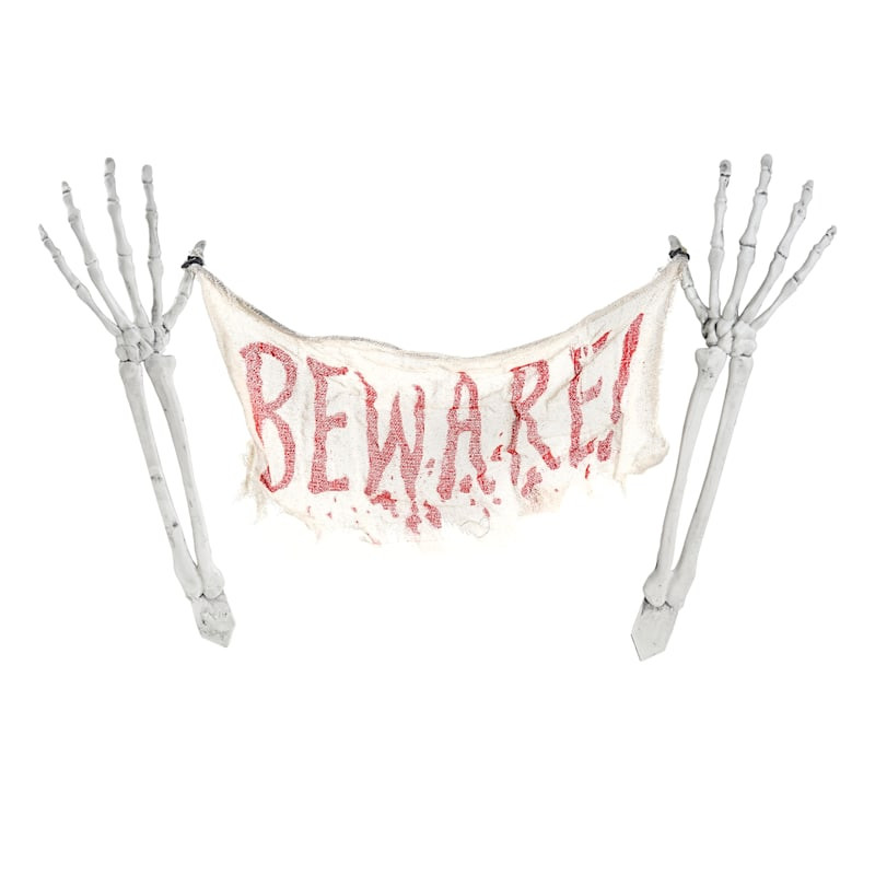 Beware Skeleton Hand Lawn Stakes | At Home