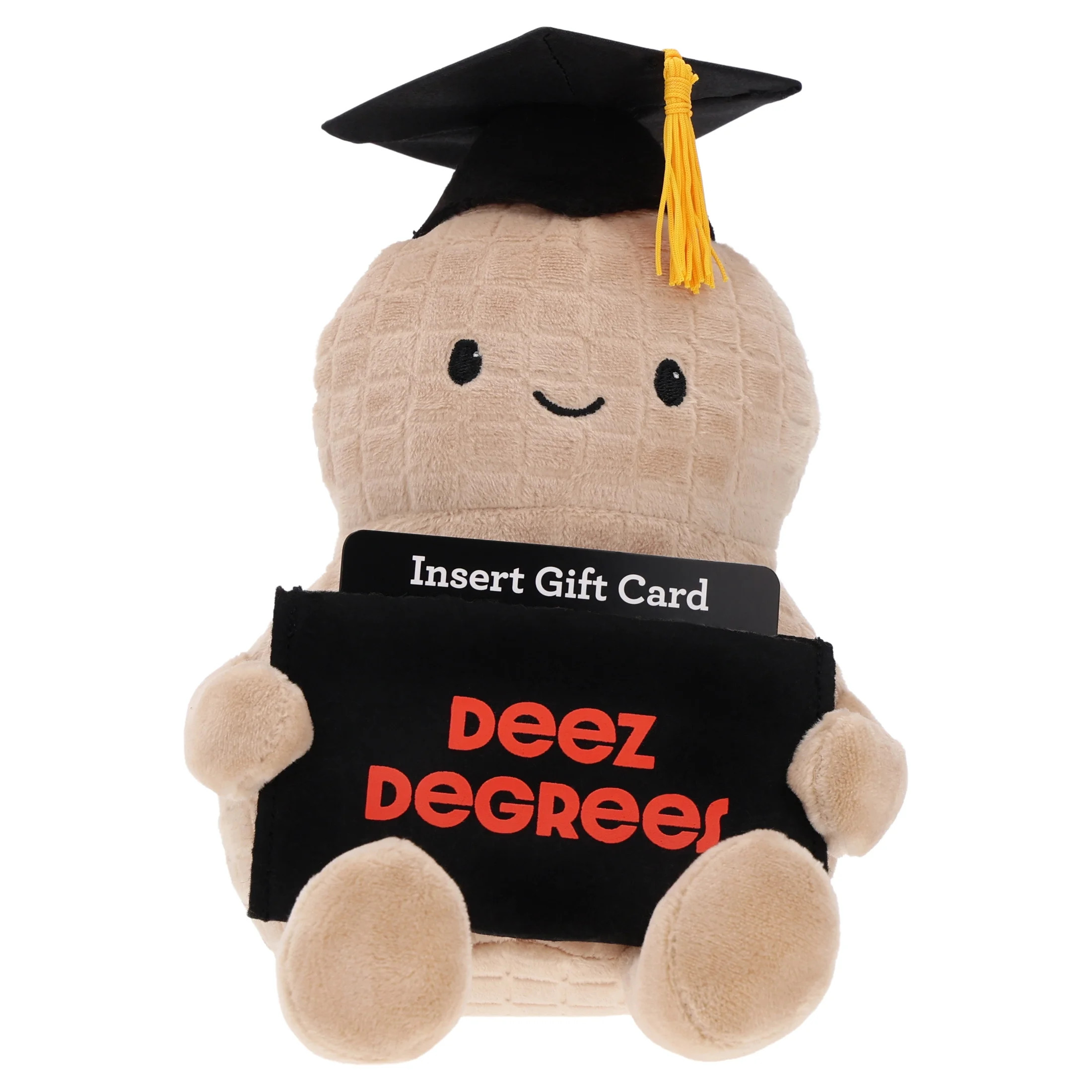 Deez Degrees Peanut Plush Gift Card Holder, Brown and Black, Graduation by Way To Celebrate | Walmart (US)