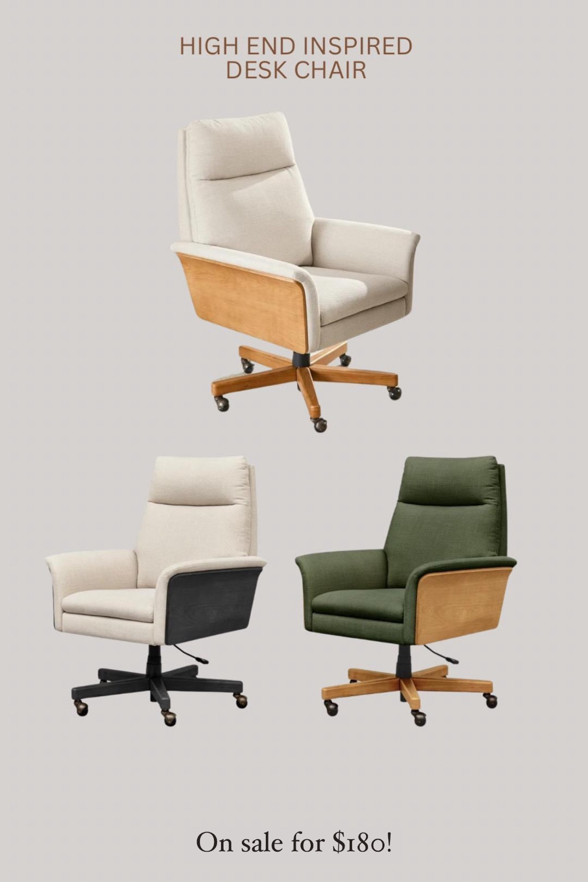 This stunning new desk chair is on sale for $180 right now!!

#LTKStyleTip #LTKHome #LTKSaleAlert