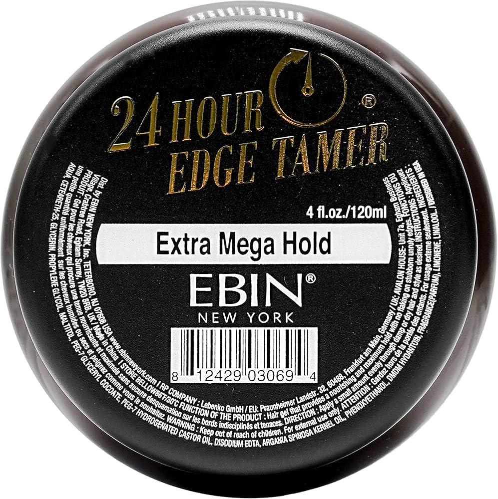 EBIN NEW YORK 24 Hour Edge Tamer, Extra Mega Hold, 4 Oz - No Flaking, No White Residue, Shine, Mo... | Amazon (US)