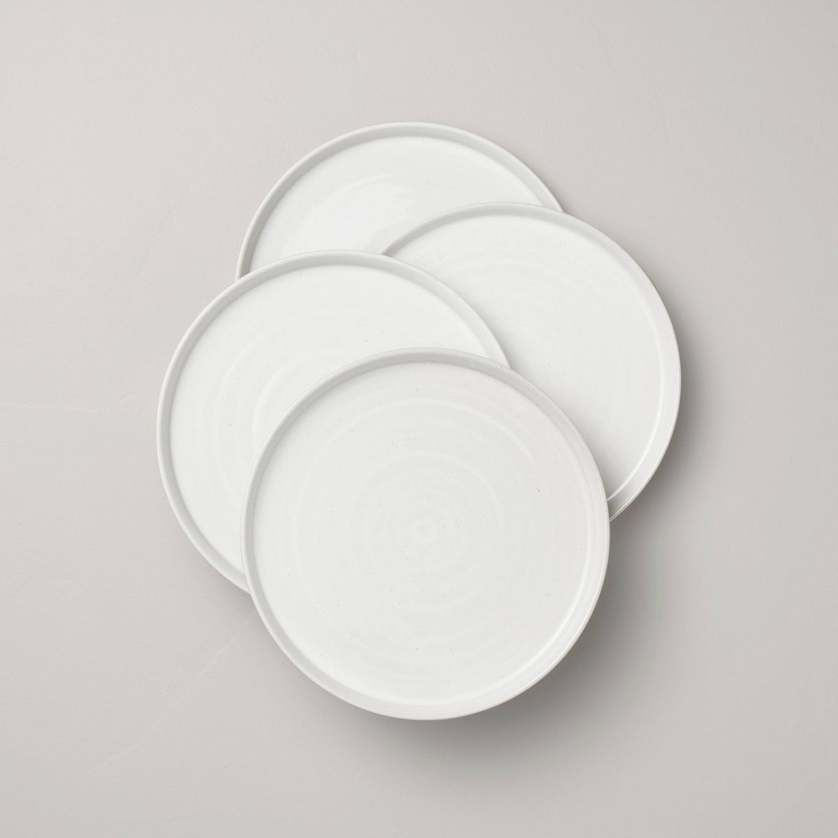 8.5" Flared Brim Stoneware Salad Plate Vintage Cream - Hearth & Hand™ with Magnolia | Target