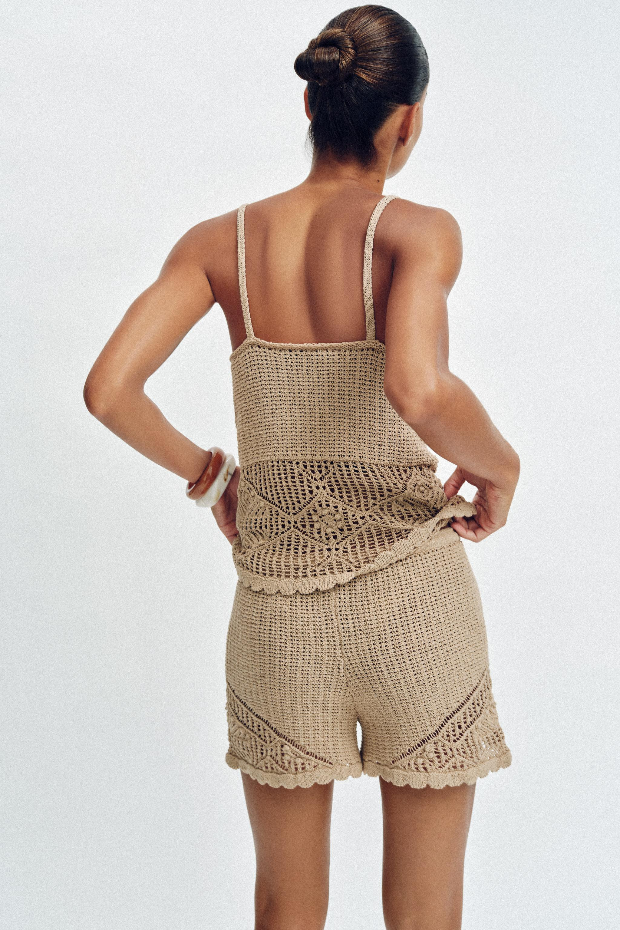 POINTELLE KNIT SHORTS | Zara US