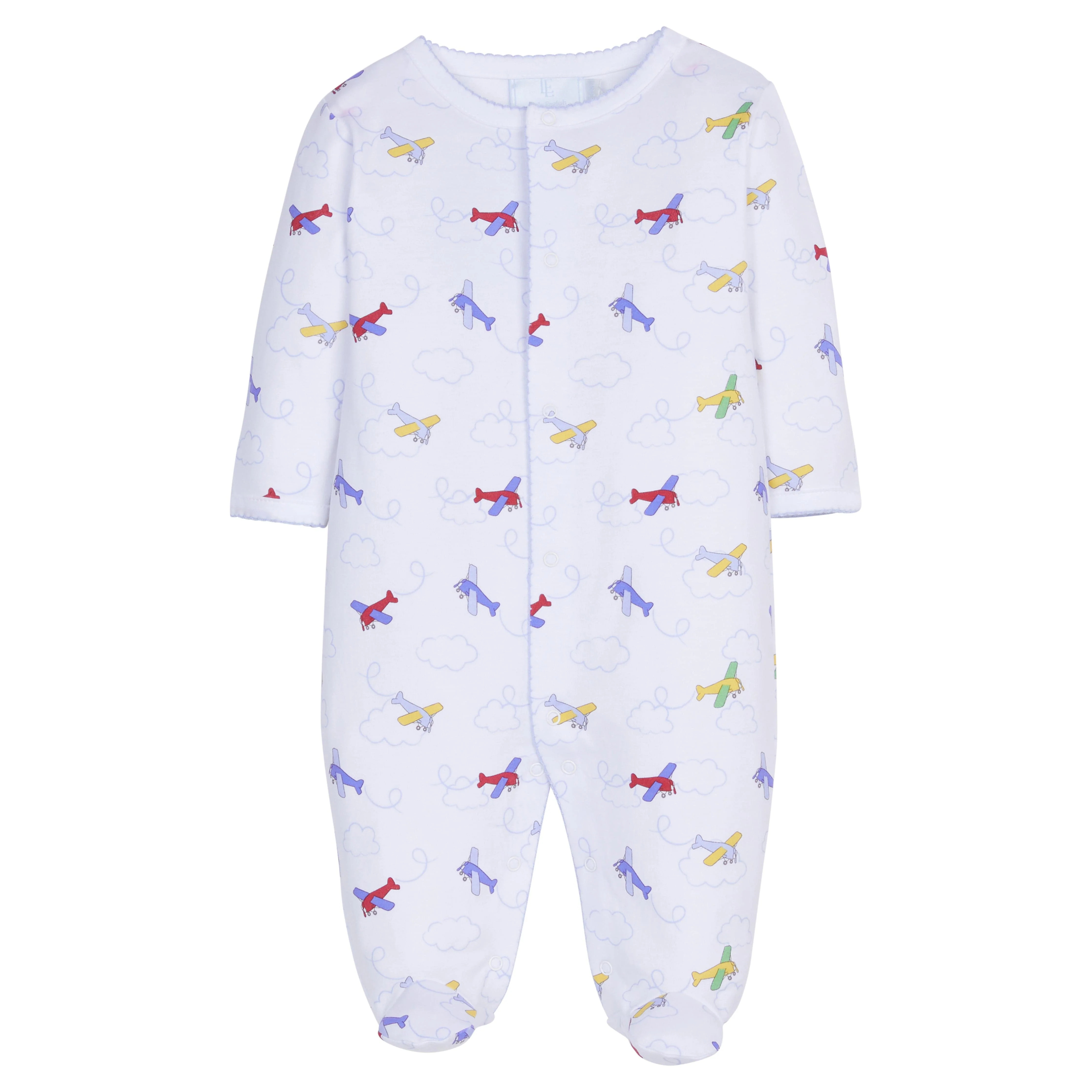 Baby Boy Airplane Footies - Infant Boy Clothing | Little English