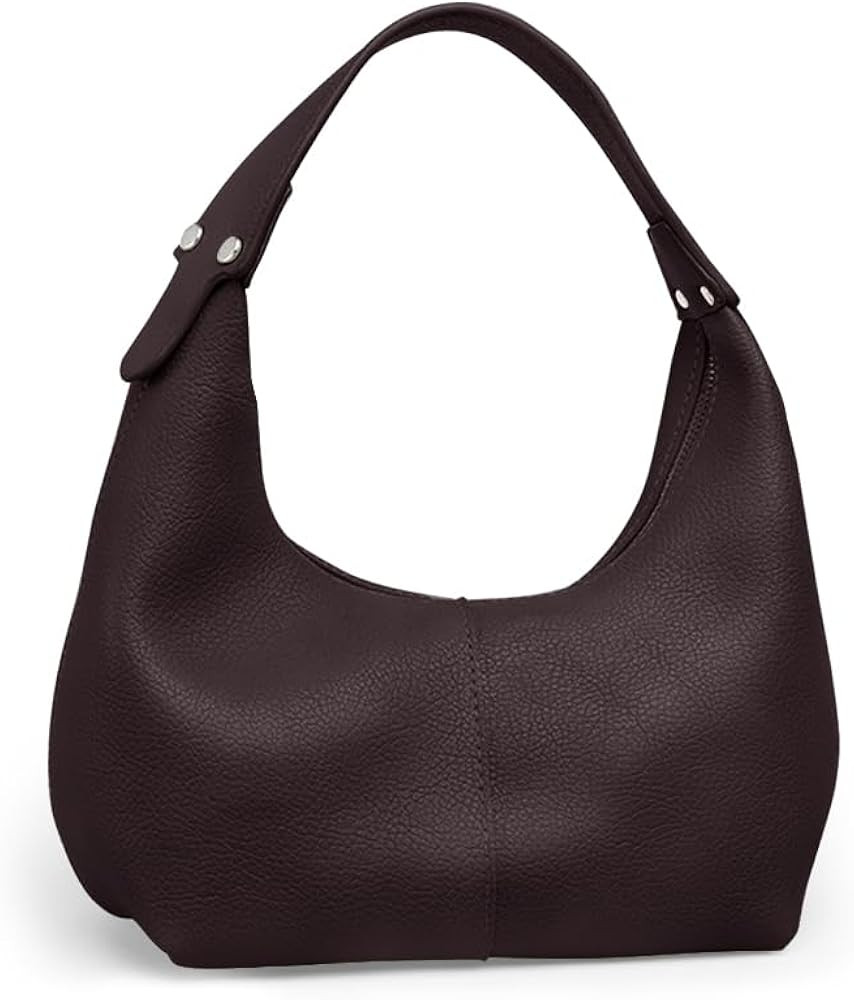 NIUEIMEE ZHOU Hobo Handbags for Women Retro Vegan Leather Clutch Purse Tote Shoulder Bags | Amazon (US)