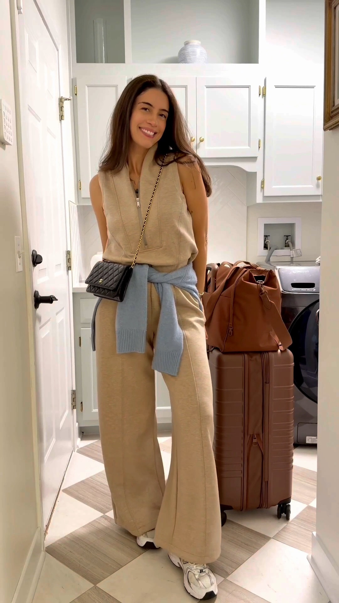 Airport outfit
What I'm wearing on a 2 hour flight from Chicago to Hilton Head Island SC. Jumpsuit size small / my code MARIANAXSPANX gives you a discount! #LTKgrwm

#LTKSeasonal#LTKTravel

#LTKSeasonal