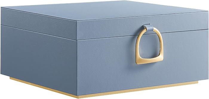 SONGMICS 2-Layer Jewelry Box with Handle, Removable Tray, Floating Effect | Amazon (US)