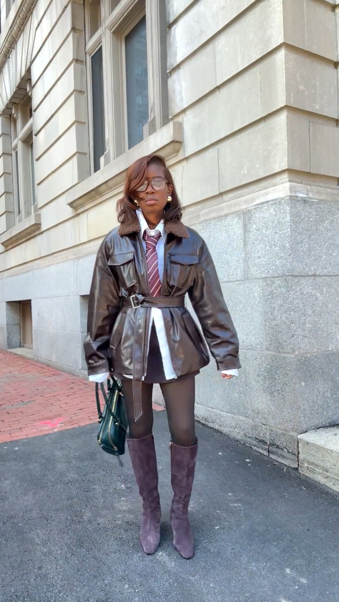 Leather jacket with boots outfit 

#LTKFindsUnder100 #LTKCyberWeek #LTKootd