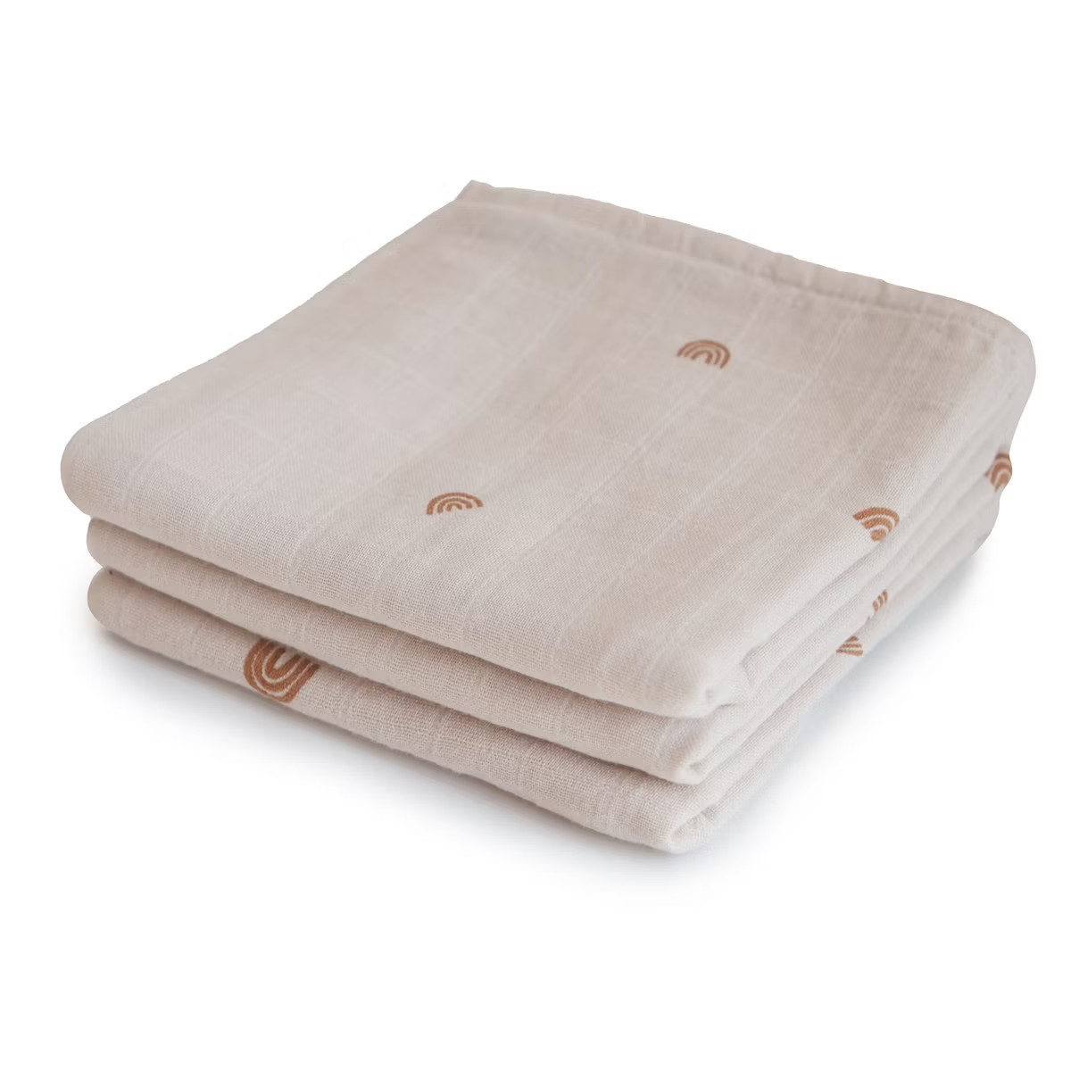 Mushie Organic Cotton Muslin Cloths 3-Pack | Target