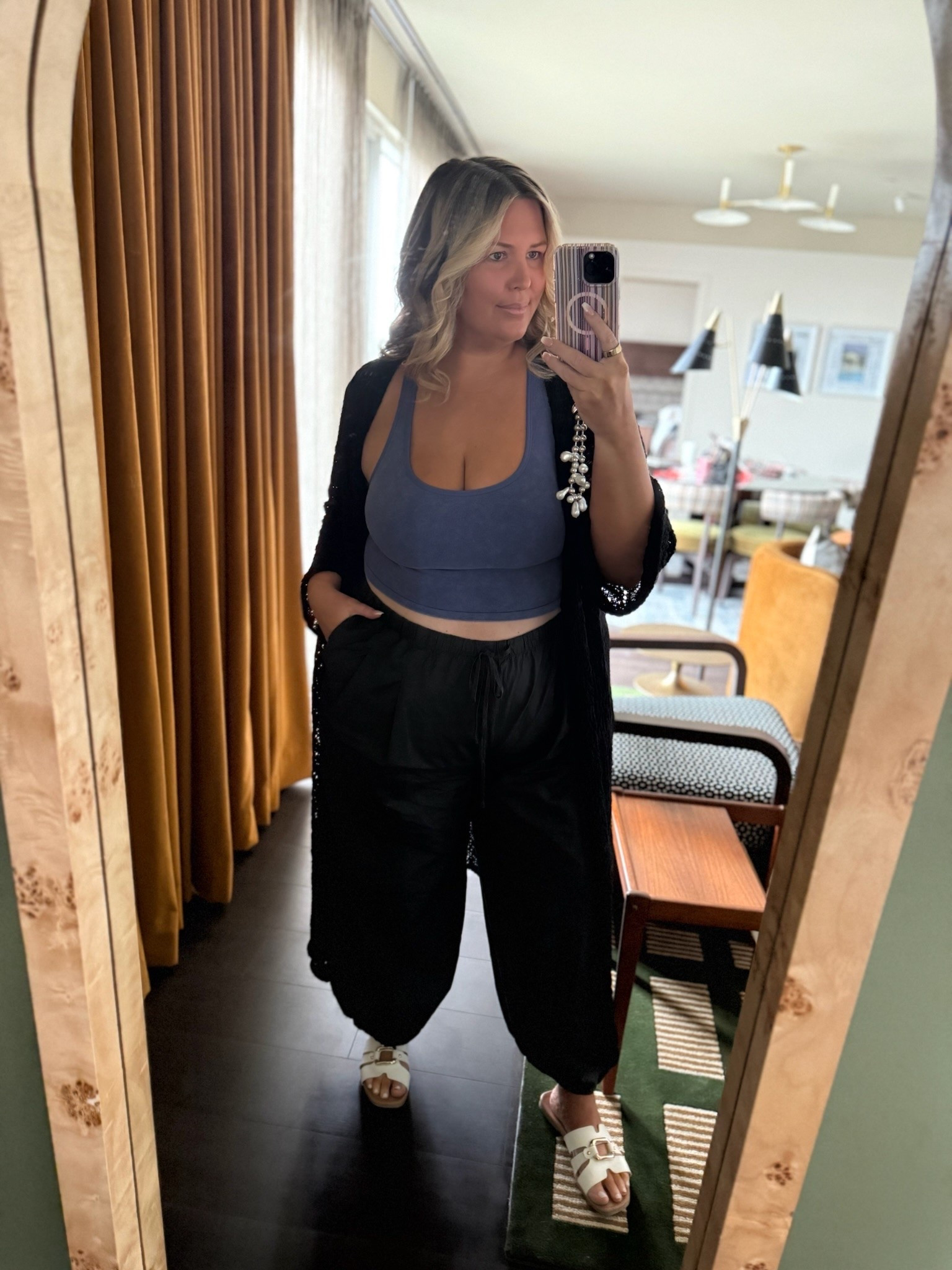 Casual outfit from LTK con. Wearing a 2X in the bra and XXL in pants. Plus size, outfit inspo, mom life, apron belly

#LTKSeasonal #LTKPlusSize #LTKMidsize