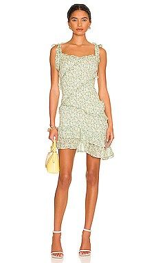 ASTR the Label Eastwick Dress in Yellow Green Multi Floral from Revolve.com | Revolve Clothing (Global)