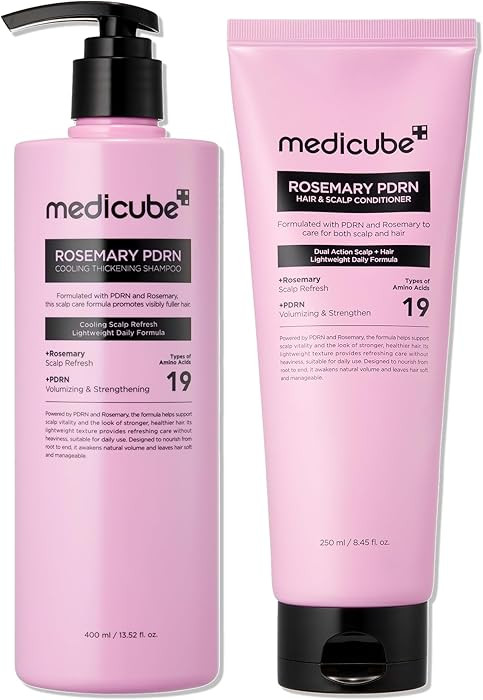 medicube Rosemary PDRN Purify & Nourish Shampoo and Conditioner Set | Korean Hair Care Set for Dr... | Amazon (US)