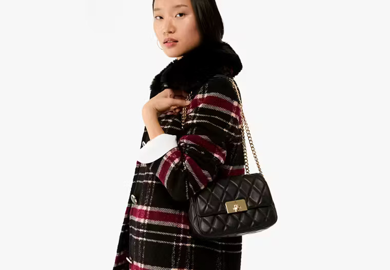 Carey Quilted Small Flap Crossbody | Kate Spade Outlet