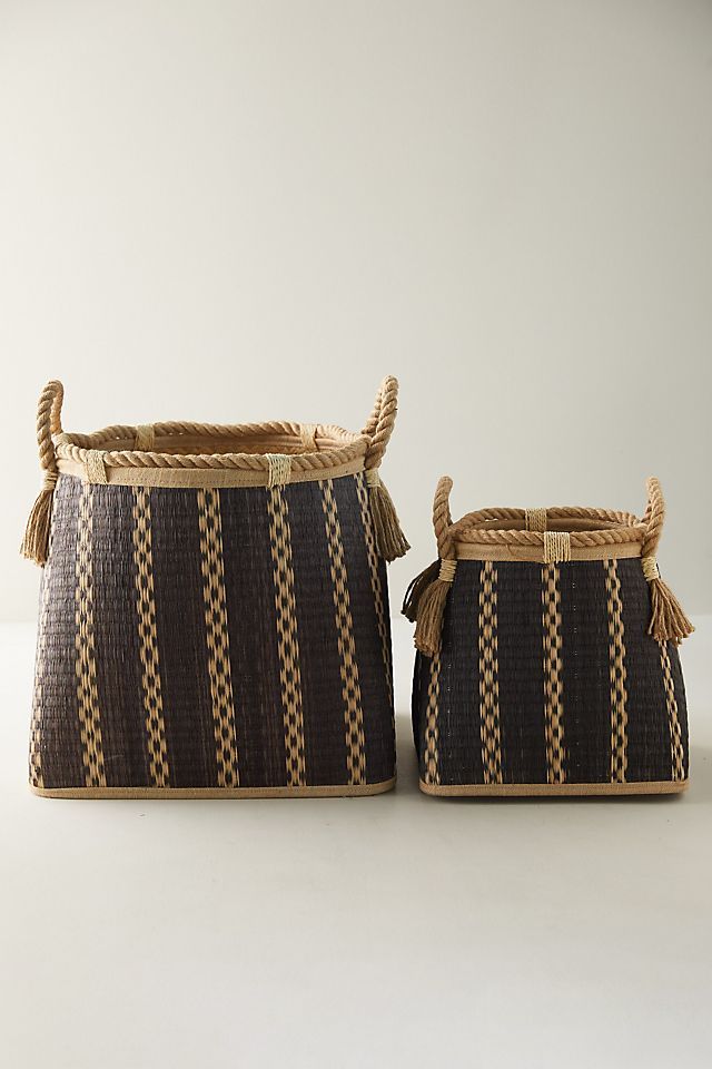 Geo Wicker Basket | Anthropologie (US)