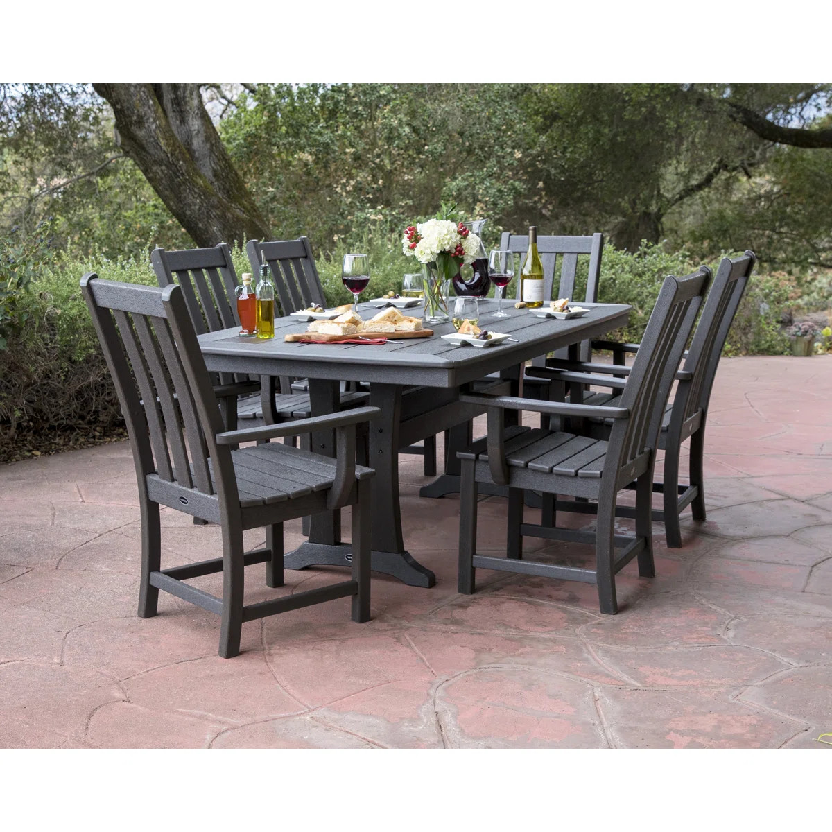 Vineyard 7-Piece Arm Chair Dining Set | Wayfair North America