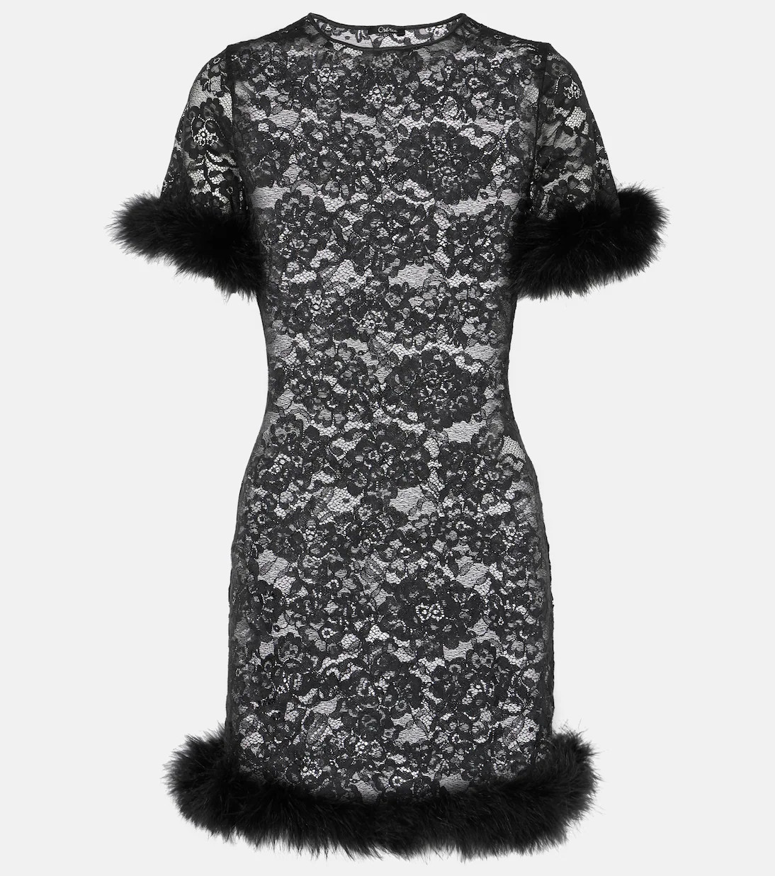 O Lover feather-trimmed minidress | Mytheresa (US/CA)