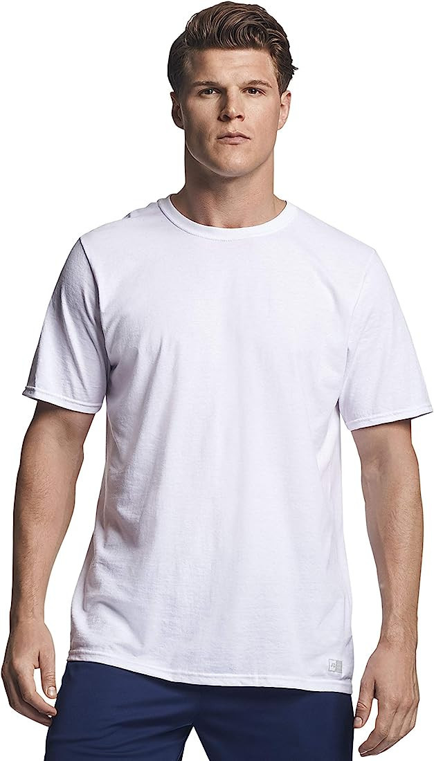 Russell Athletic Men's Dri-Power Cotton Blend Tees & Tanks, Moisture Wicking, Odor Protection, UP... | Amazon (US)
