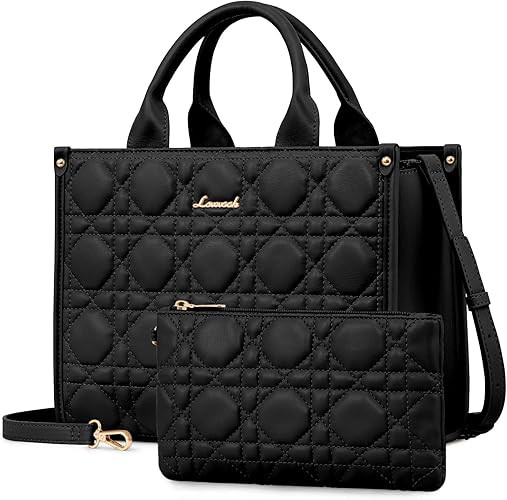 LOVEVOOK Purses and Handbags for Women, Handbags Shoulder Bags Black Purses and PU Leather Top Ha... | Amazon (US)