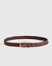 Josie European Leather Braided Belt | Quince