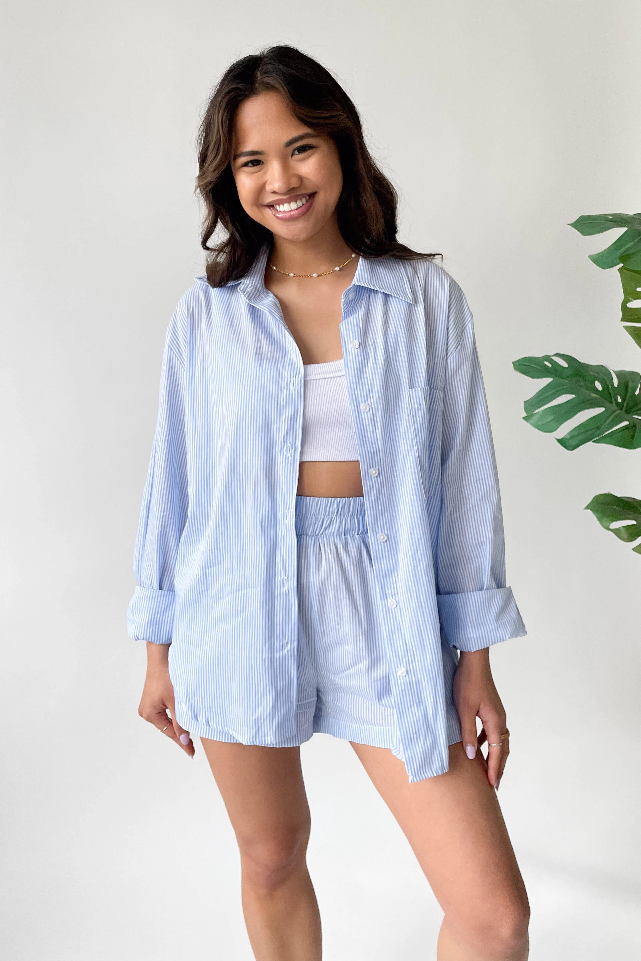 Lana Button Down | Grey Bandit