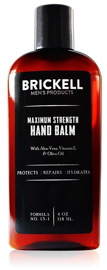 Brickell Men's Maximum Strength Hand Lotion for Men, Natural and Organic Fast-Absorbing Hand Loti... | Amazon (US)
