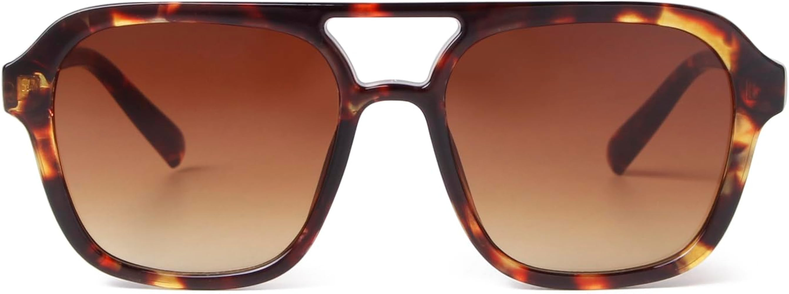 ADE WU Retro Aviator Sunglasses for Women Men,Vintage Fashion 70s Stylish Square Aviators | Amazon (US)