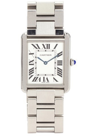 Cartier Tank Solo Small Watch in Metallic Silver | FWRD 