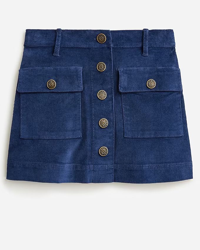 Button-front corduroy skirt | J.Crew US