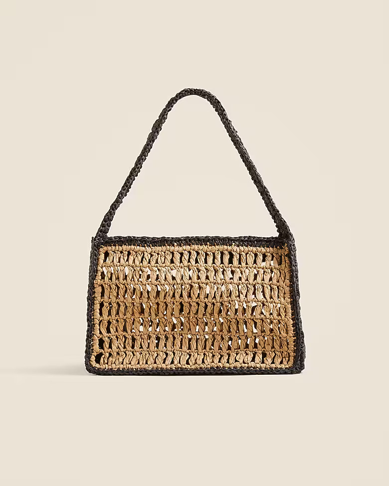 Paros open-weave bag in straw | J. Crew US