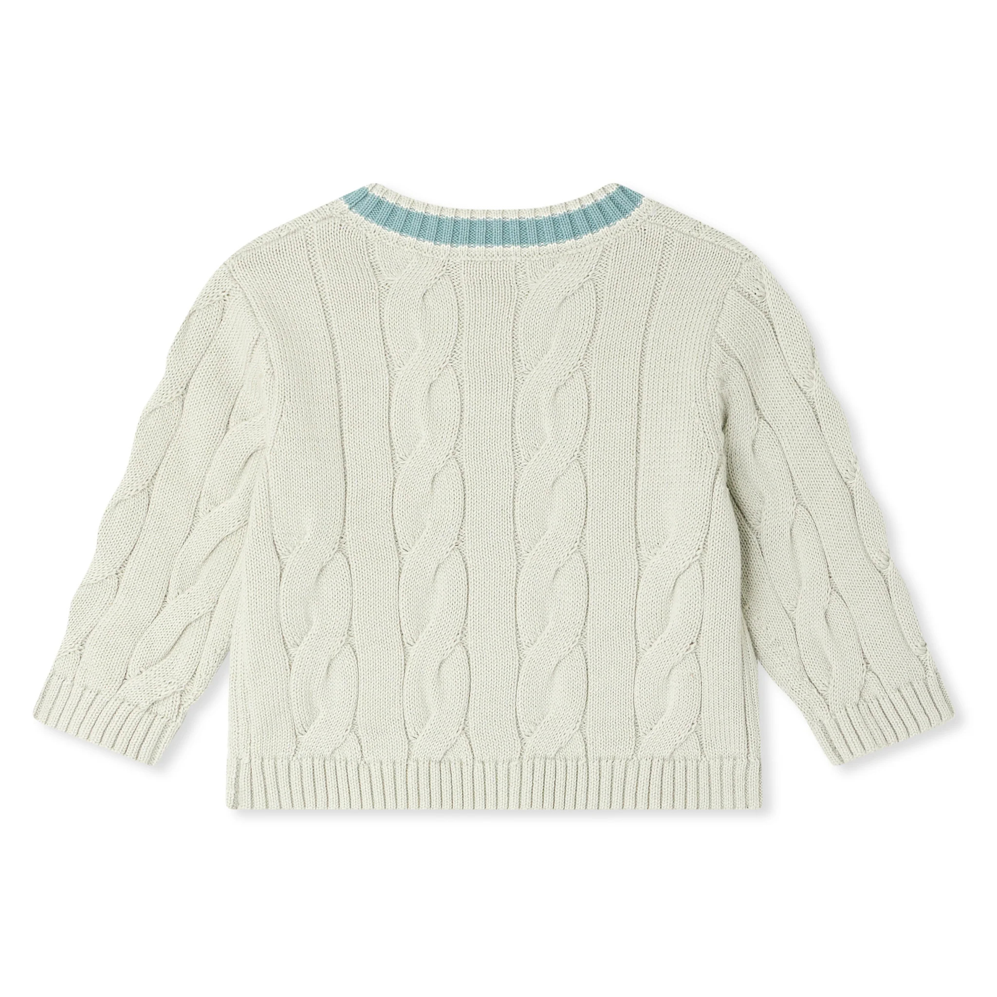 BONPOINT Giorginol Baby Cardigan - Bleu Gris | Shop.app