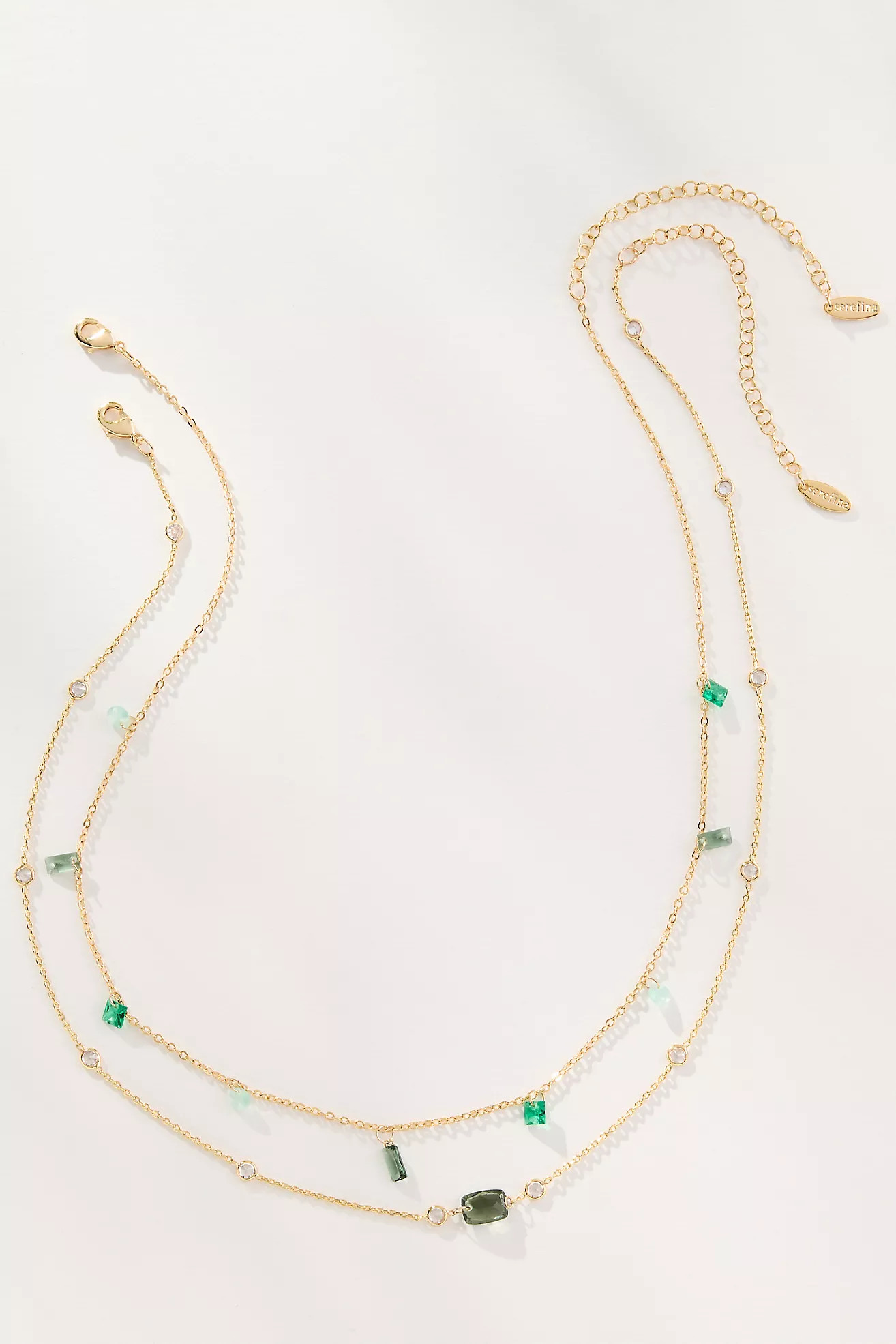 Baguette Crystal Necklace | Anthropologie (US)