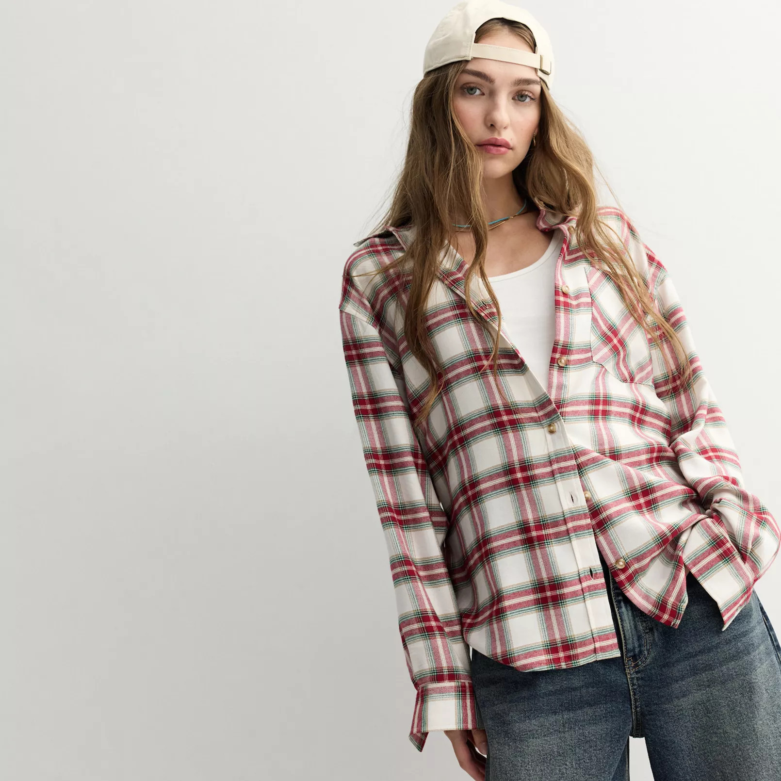 Juniors' SO® Boyfriend Button-Front Flannel Shirt | Kohl's