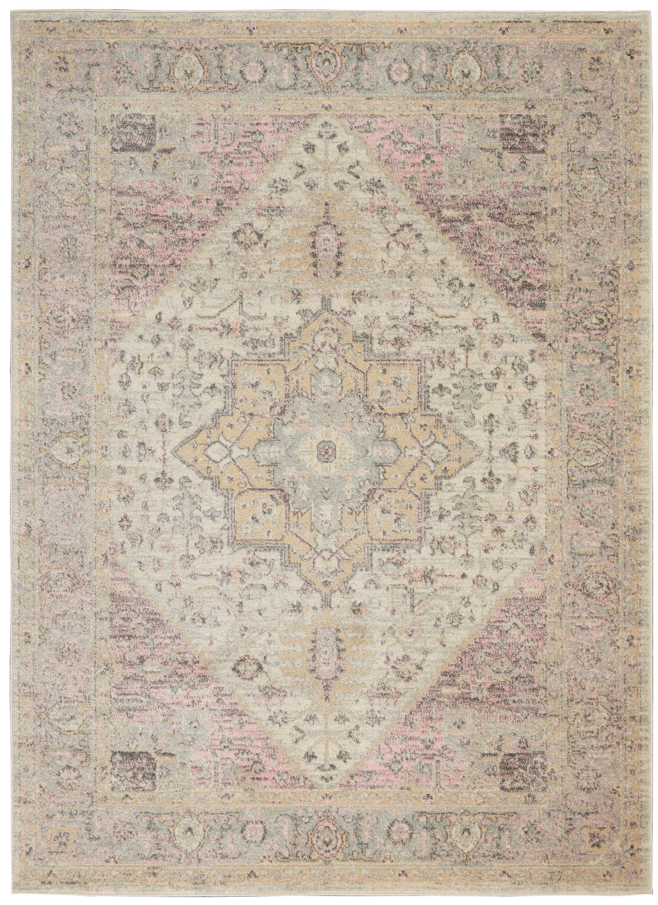 Desert Fields Traditional Medallion Loomed Area Rug, 6' x 9' - Walmart.com | Walmart (US)