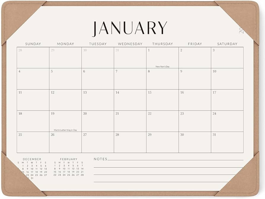 Jotsome Desk Calendar 2026 with Desktop Mat, Desk Pad Calendar From Now to December 2026 14x10.5 ... | Amazon (US)
