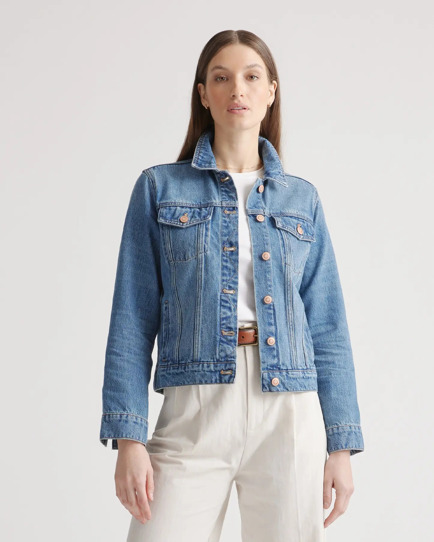 Women's 100% Organic Cotton Denim Jacket | Quince