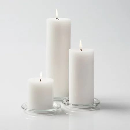 Richland Pillar Candles 3" x3", 3" x6" & 3" x9" White Set of 3 | Walmart (US)