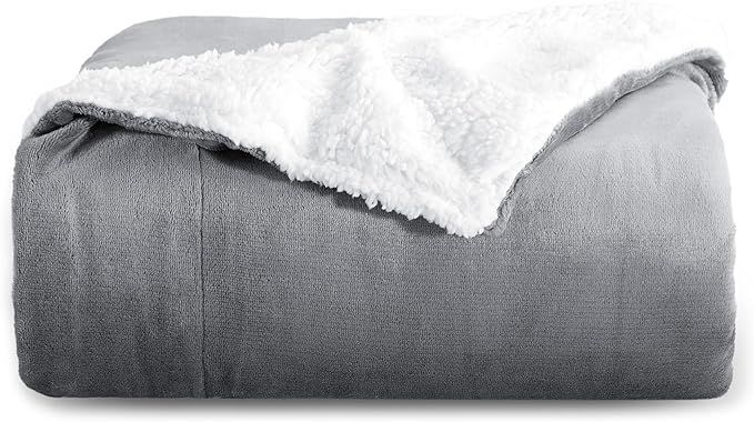 Bedsure Sherpa Fleece Throw Blanket for Couch - Dusty Pink Thick Fuzzy Warm Soft Blankets and Thr... | Amazon (US)