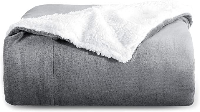 Bedsure Sherpa Fleece Blankets Twin Size - White Thick Fuzzy Warm Soft Twin Blanket for Bed, 60x8... | Amazon (US)