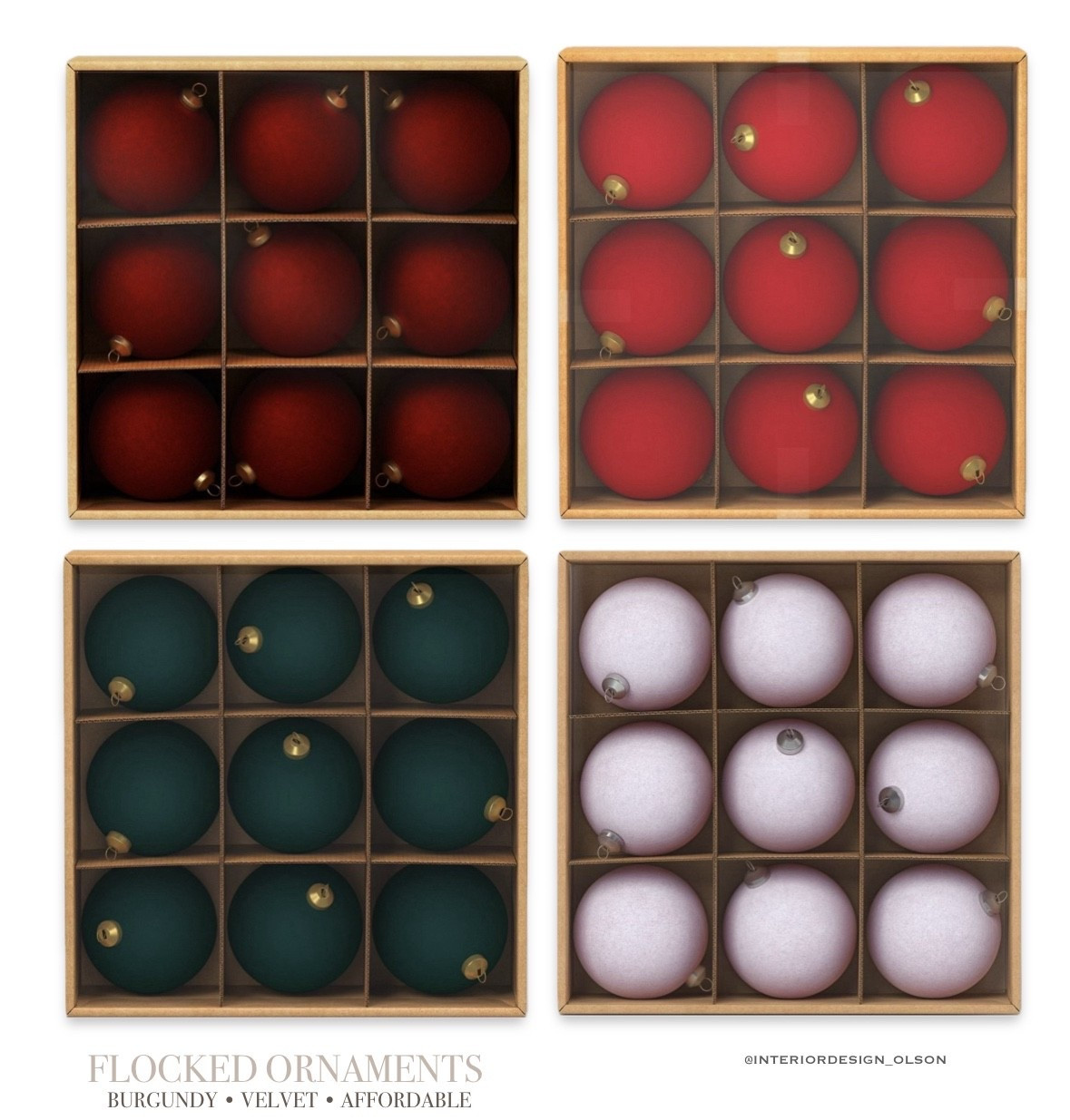 These viral flocked velvet ornaments are back in stock and they look SO high-end for the price. 🎄 Available in burgundy, emerald, red + blush perfect for a designer-style tree on a budget. Linking all colors + my favorite affordable Christmas decor below. 

#LTKHoliday #LTKSeasonal #LTKFindsUnder50